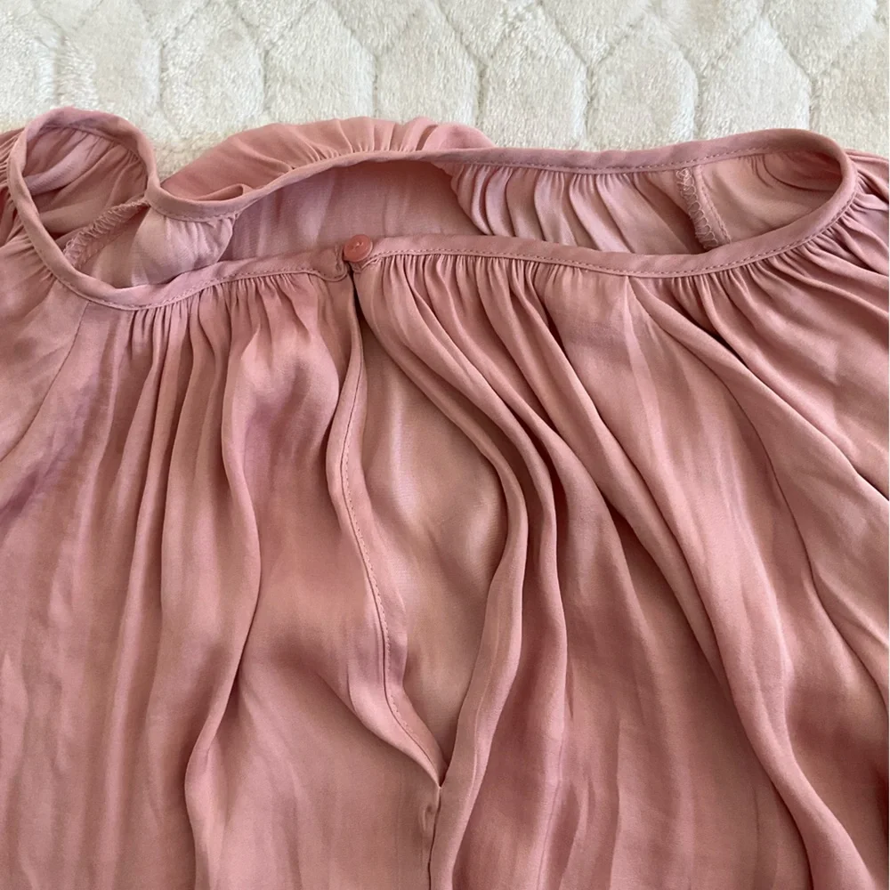Old Navy Pink Chiffon Long Sleeve Top Sz XL NWOT - Picture 8 of 8